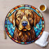 Labrador Chocolate Glass Suncatcher Worktop Saver